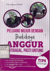 Peluang mujur dengan Budidaya Anggur = Anti gagal, pasti untung